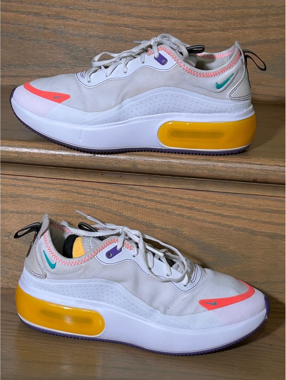 Women’s Nike Air Max Shoes White with Yellow